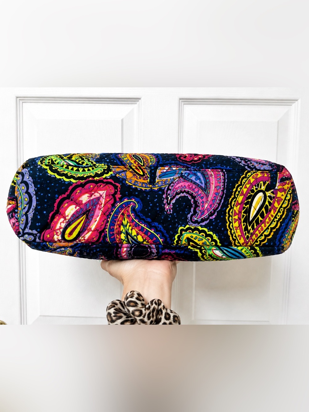 Vera Bradley Colorful Twilight Paisley Tote Turnlock Wallet Matching Set - Picture 6 of 15